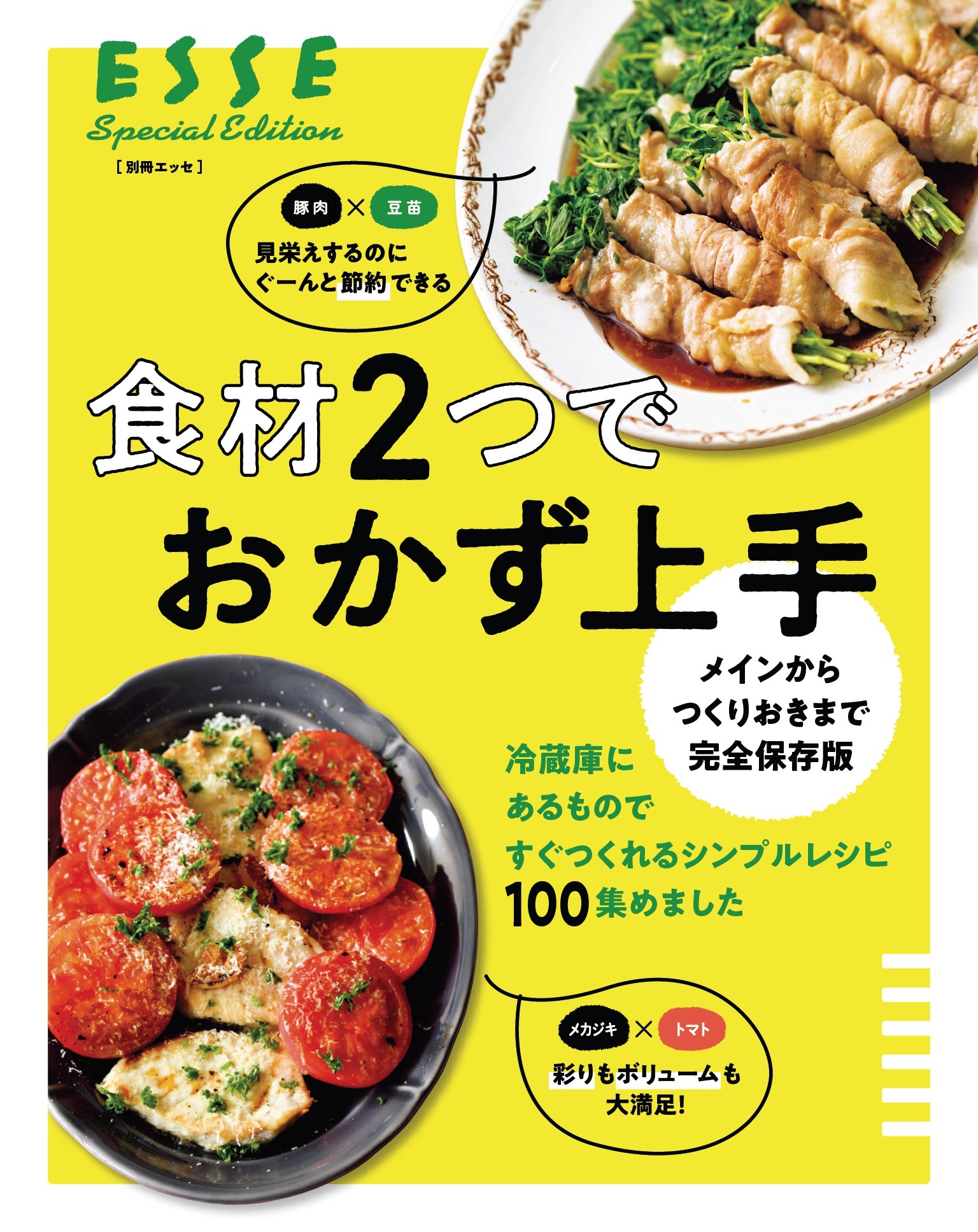 メインからつくりおきまで完全保存版 食材２つでおかず上手